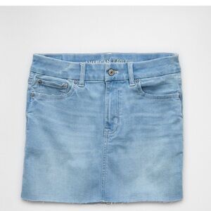 American Eagle Outfitters Light Blue Denim Mini Skirt